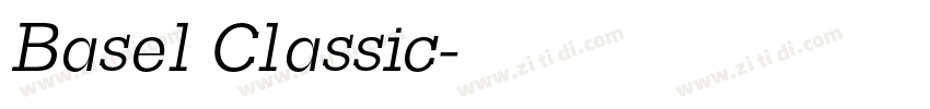 Basel Classic字体转换